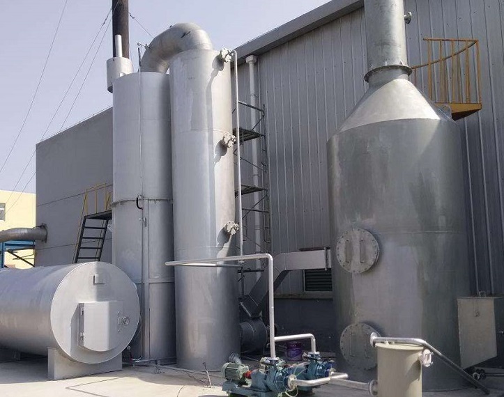 蘇州吳江橡膠廠廢氣處理現場_中清綠能環保